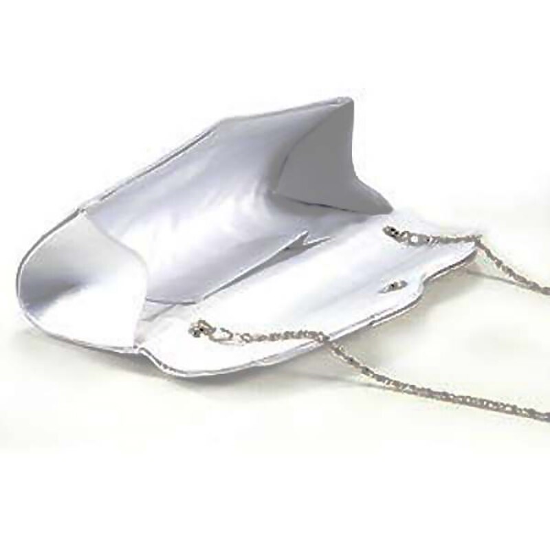 Dames handtas avond clutch portemonnee stof frans brood satijn franse tas