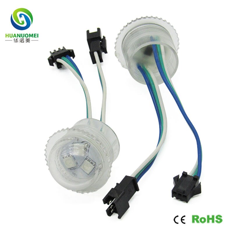 26mm 3leds dc12v ws2811 led pixel light box letters 5050 smd digital bulb full color rgb led module lights amusement park ride