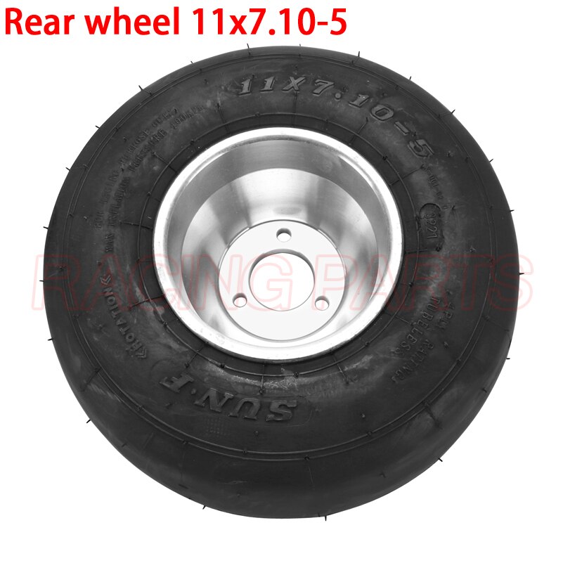 Hinten rad 11x 7,10-5 Kart felge Motor sport golf off-road vehicle drift dreirad 10x 4,50-5 Front felge und Kart reifen