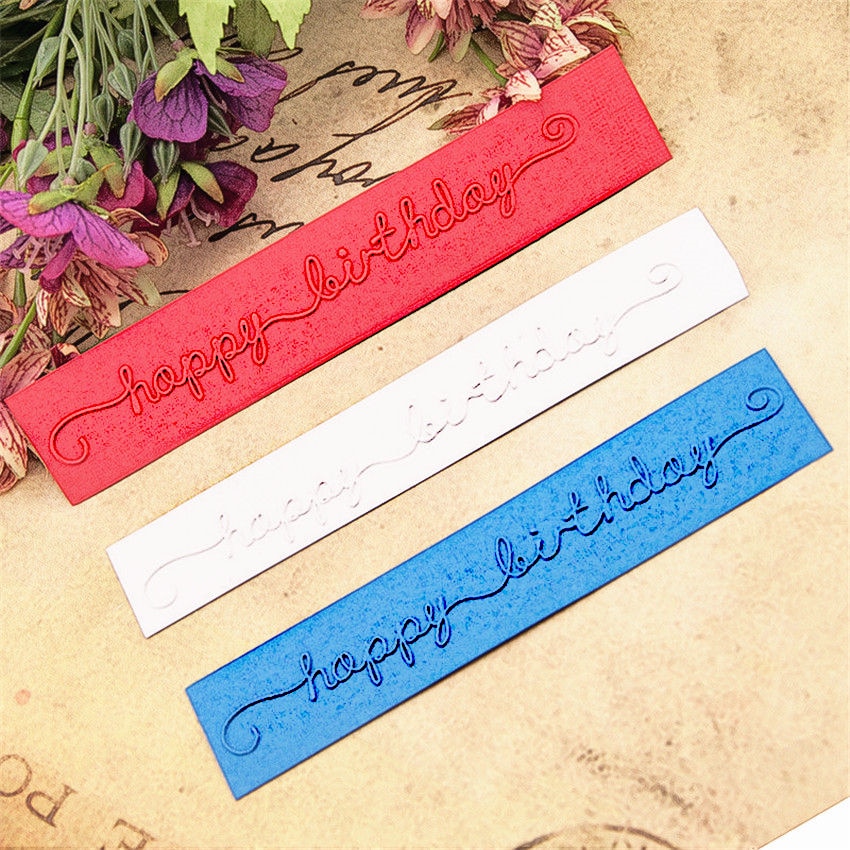 plastic clock template happy birthday craft card making paper card album wedding decoration Embossing folders