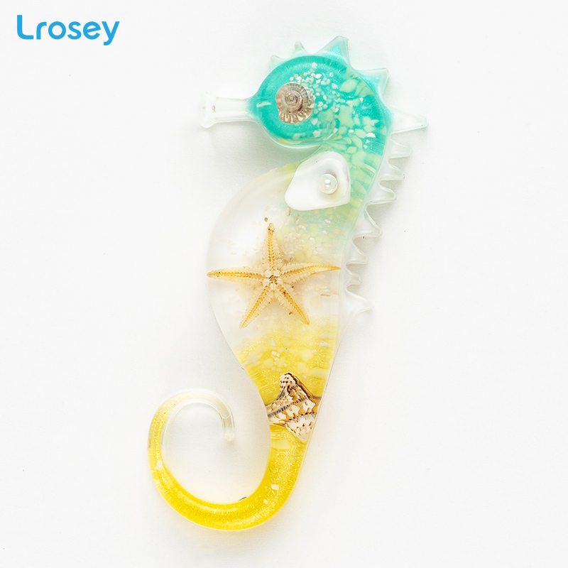 Cartoon Dier Koelkast Magneten Souvenir Natuurlijke Zeester Schelp Diy Home Decoratie Accessoires Hars Koelkast Stickers: Color 6