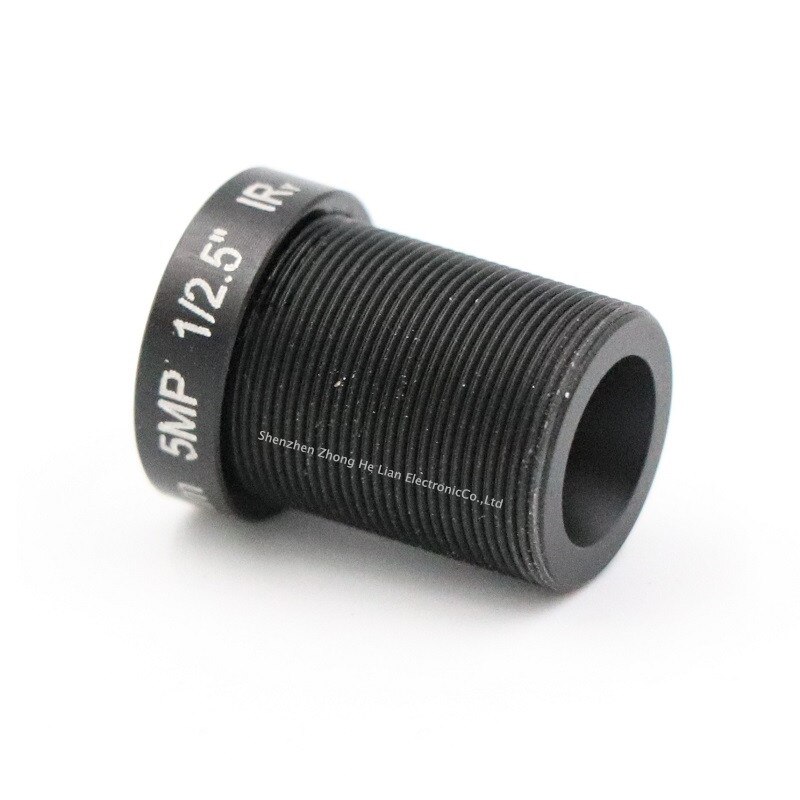 Lente de 12mm de 5,0 megapíxeles 30 grado MTV M12 x 0,5 con lente infrarroja de visión nocturna para cámara de seguridad CCTV