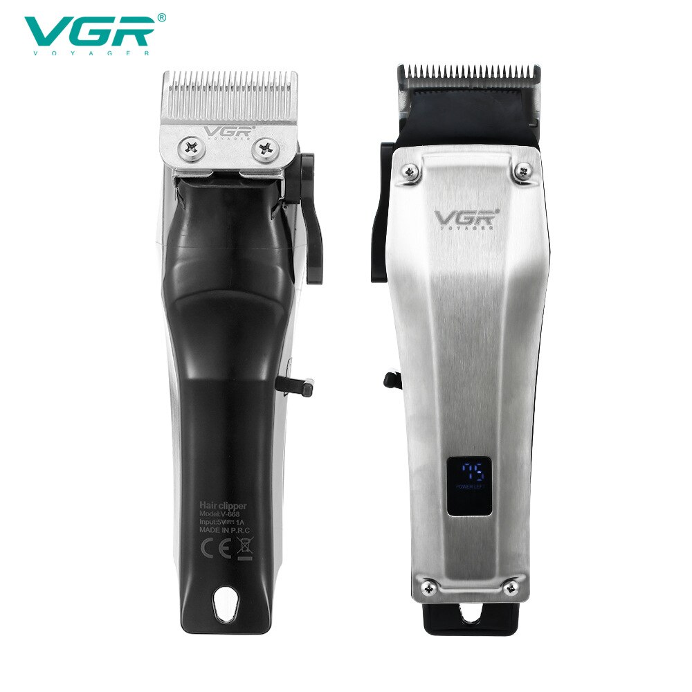 Tondeuse à cheveux professionnelle VGR 668 pour hommes, soins personnels, Rechargeable USB, rasoir, barbier, pour coupe de cheveux, machine V668