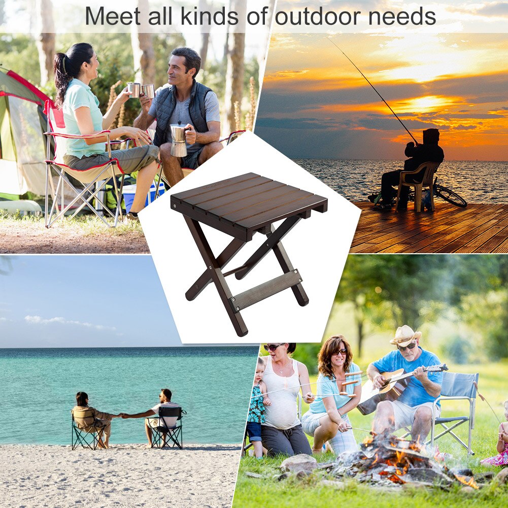 Outdoor Mini Folding Chair Wooden Bench For Camping Fishing Travel Hiking Chair Portable Stool Ultralight Durable Chair Seat