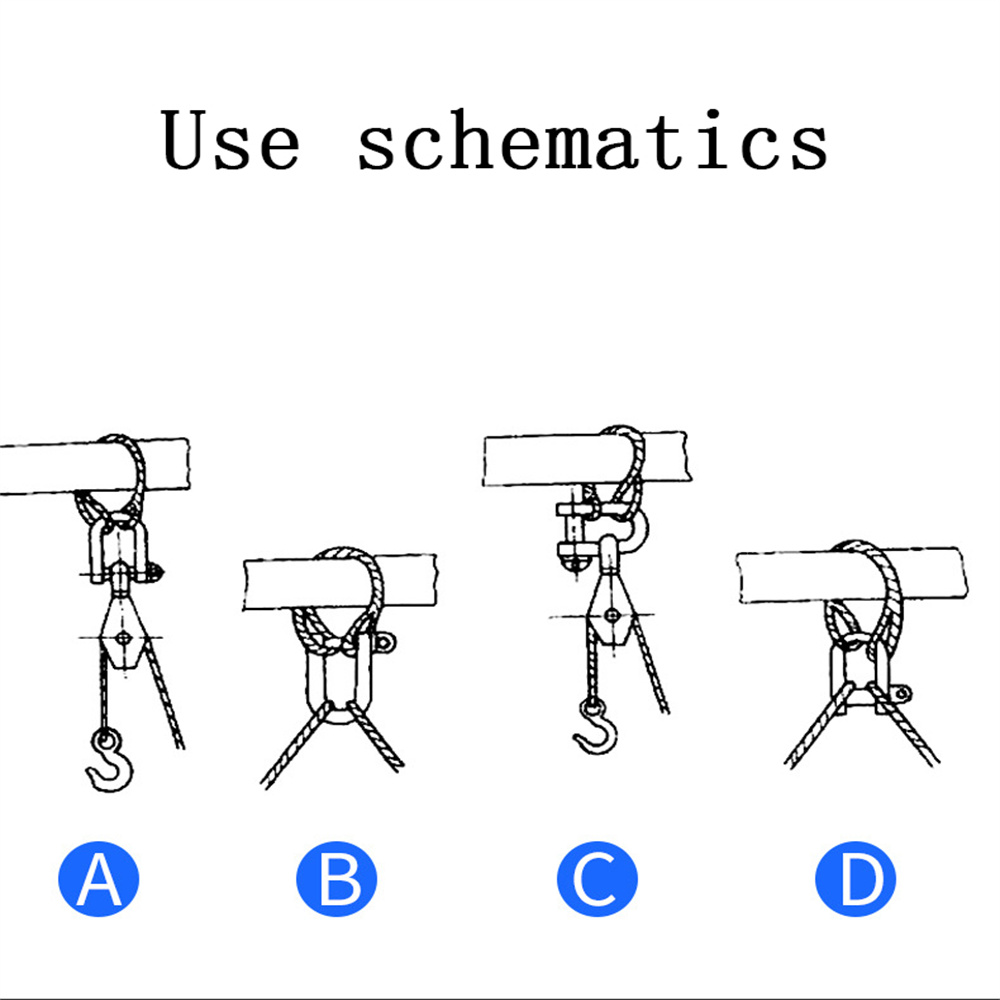 M4-M12 100% A2 Stainless Steel 304 D-type Dee Shackle Antirust D Shackle SUS 304 M4-M12 Dee Shackle