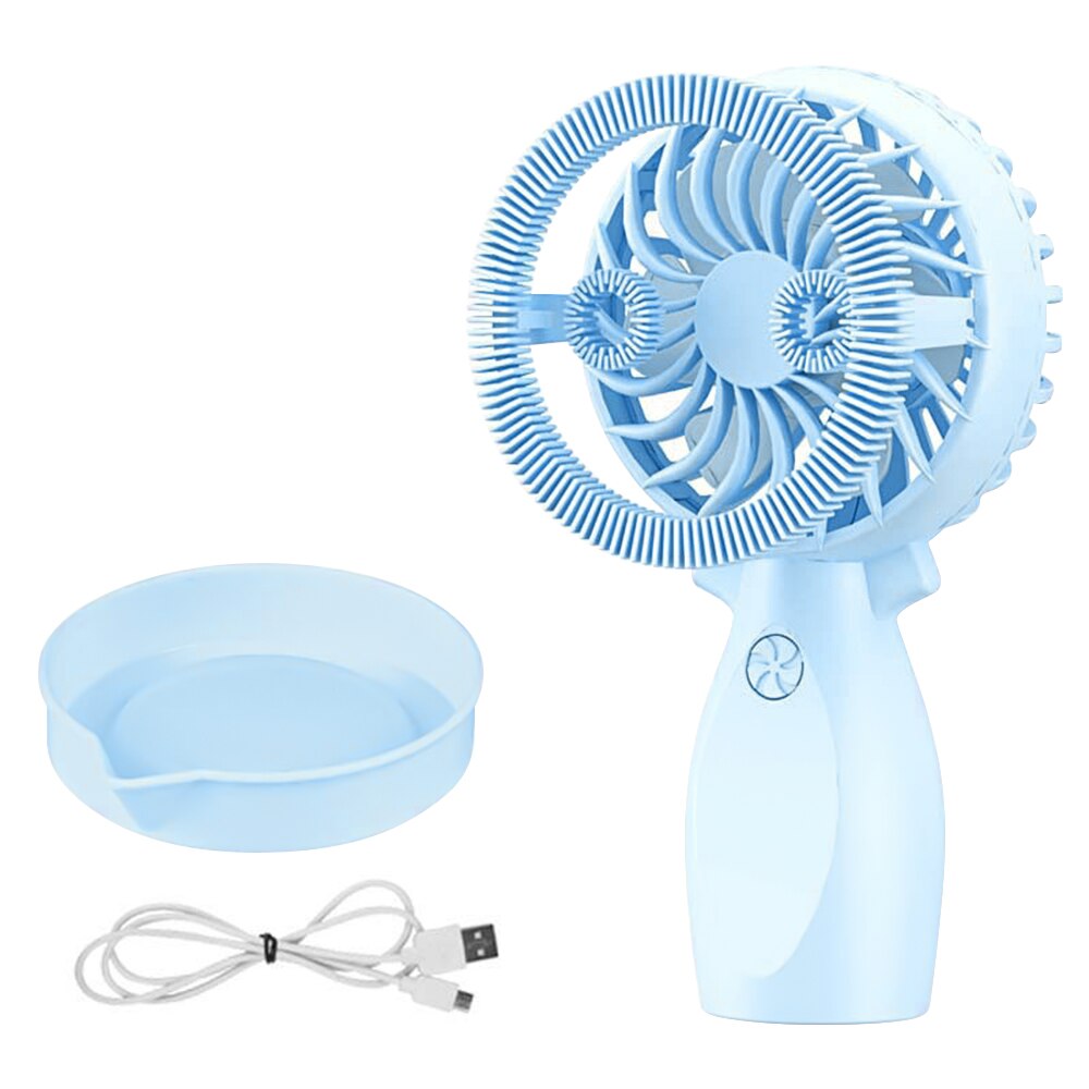 2 In 1 Handheld Fan & Bubble Blower Mini Persoonlijke Fan Bubble Machine Dual Gebruik Elektrische Ventilator Handheld Bubble Wand bubble Fan