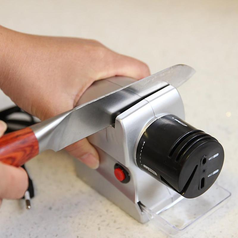 Nuovo Elettrico per Affilare I Coltelli Professionale Motorizzato per Affilare I Coltelli di Rotazione Da Cucina in Pietra Ad alta velocità Strumento di Affilatura