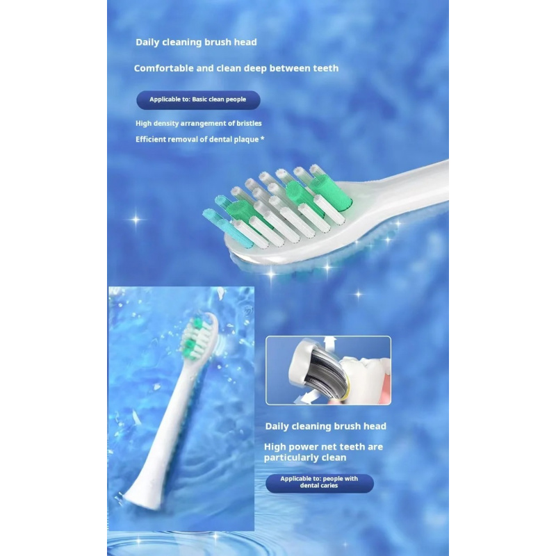 Sarmocare Electric Toothbrush Heads for S100 S200 S600 S700 S800 S900 S710 S820 S910 Electric Toothbrush for Digoo DG-YS11