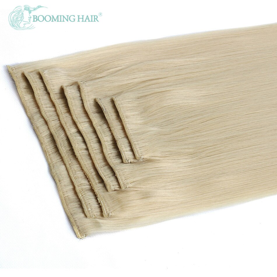 Natural Hair Clip In Hair Extensions 140G 24 Inches High Temperature Fiber For Women Black Brown 613#
