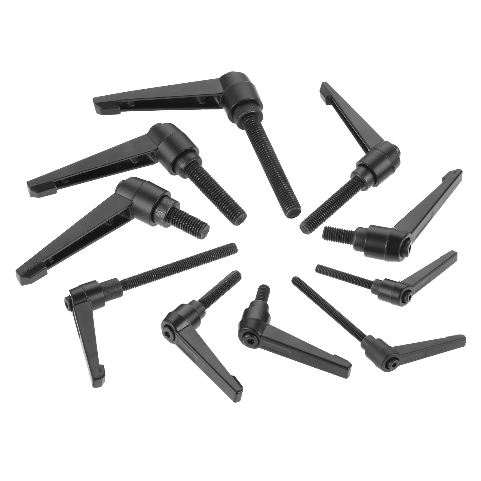 1Pc Male Thread Fixing Handle M8 M10 M12 Clamping Lever Machinery Adjustable Handle Locking External Male Thread Knob Handle