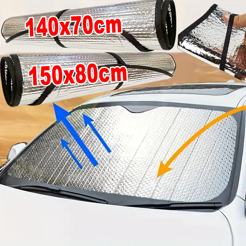 Sammenleggbar solskjerm til bil uv-beskyttelse foran og bakrute gardin solskjerm solskjerm til frontrute