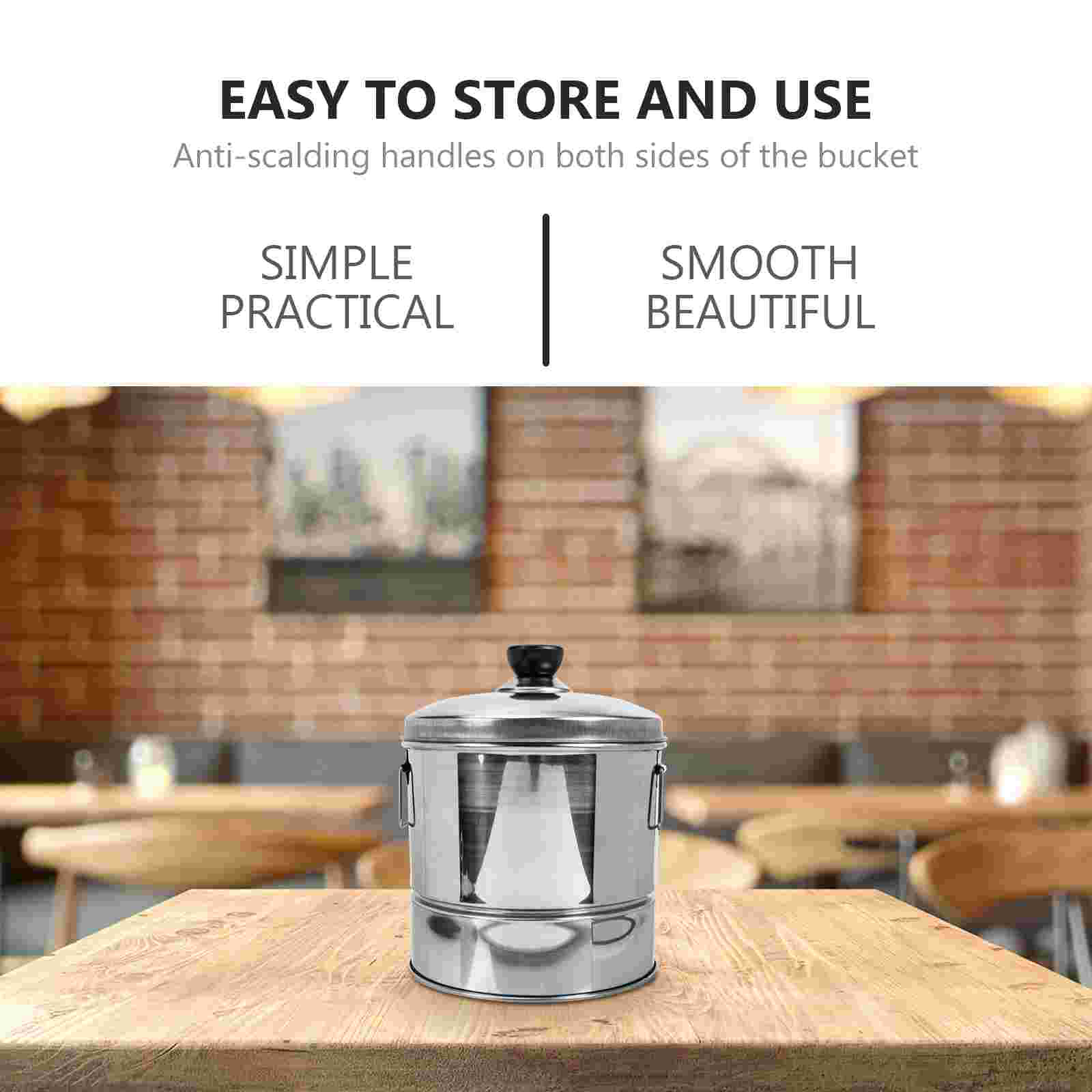 Stainless Steel Rice Steamer Practical Steamed Rice Bucket Kitchen Cooking Accessory