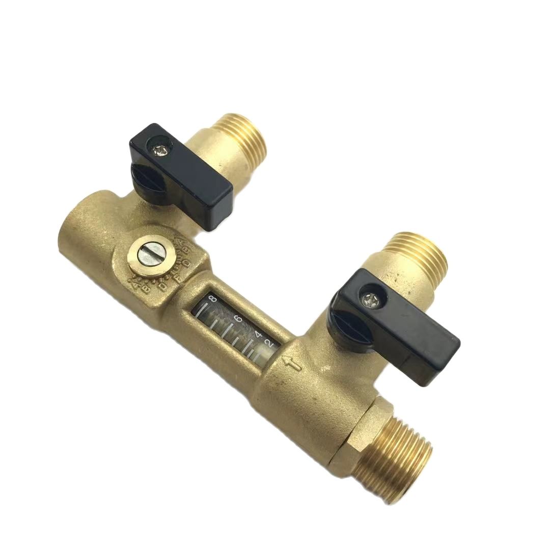 G1/2&quot; USC-MS21TC Mechanical Flow Meter Direct Reading 2-8L/min Spring flowmeter Brass Flow reader Balancing Valve
