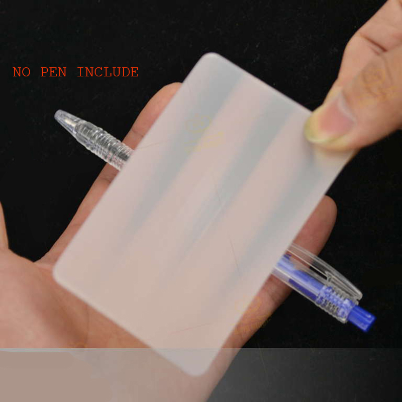 1pcs LUBORS LENS Card Perspective distortion close up street magic tricks kids Tricky Gimmick Easy To Do for Beginner