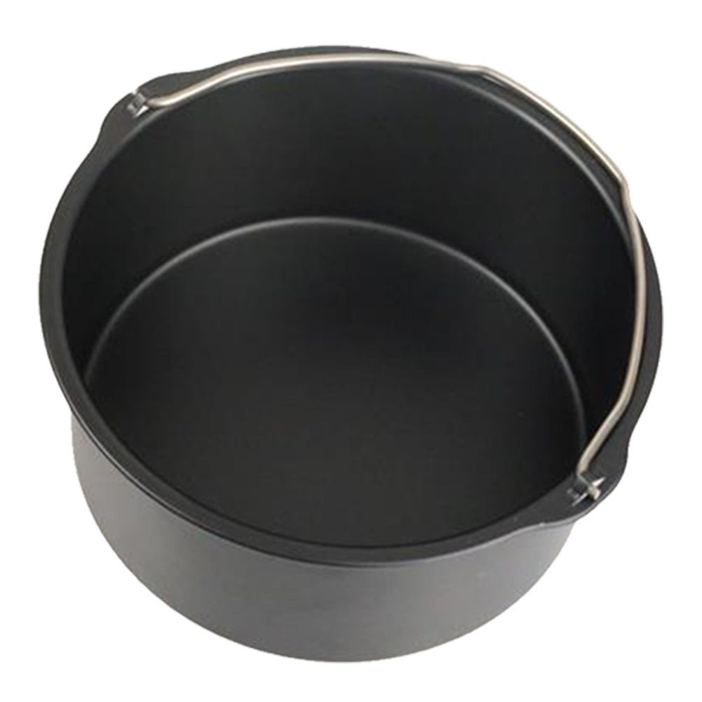 6/7/8'' Non Stick Cake Mold Baking Tray Pan Round Roasting Basket Bakeware Mould Air Fryer Accessories: army green