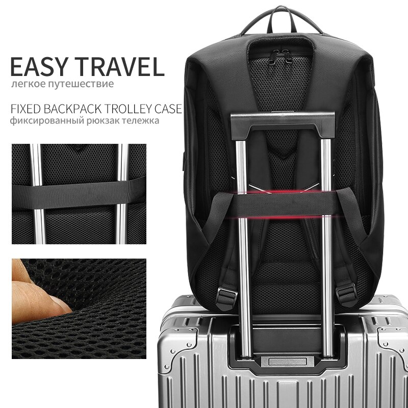 backpack men's multifunctional large capacity men's mochila bag USB charging port 17.3 inch Laptop School Backpack