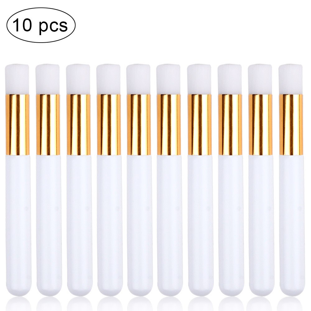 Cepillo 20 piezas para limpiar pestañas, cepillo limpiador de extensiones, cepillo para la nariz, limpiador de pestañas, cepillos de maquillaje cosméticos, 10/10: 10pcs white