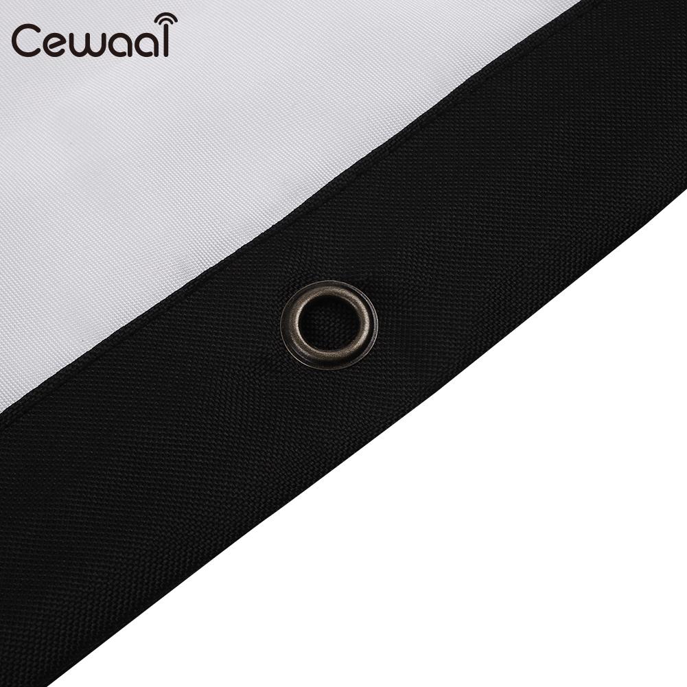 Cewaal Projector Screen 84inch Diffuse Reflection Canvas 16: 10 Wedding Lobbies Foldable Portable Projection Curtain