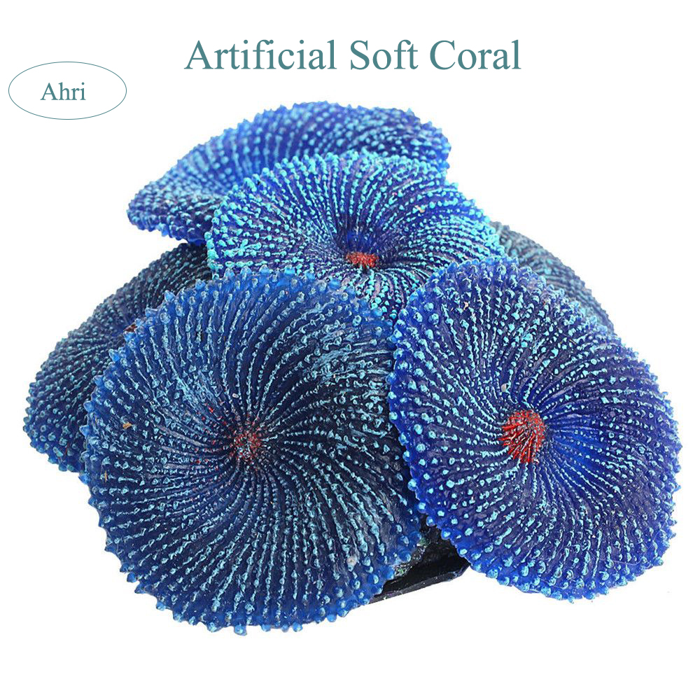 Kunstmatige Hars Blauw Zacht Koraal Zee Plant Ornament Aquarium Aquarium Decoratie Familie Aquarium Decoratie Tuin Decoratie