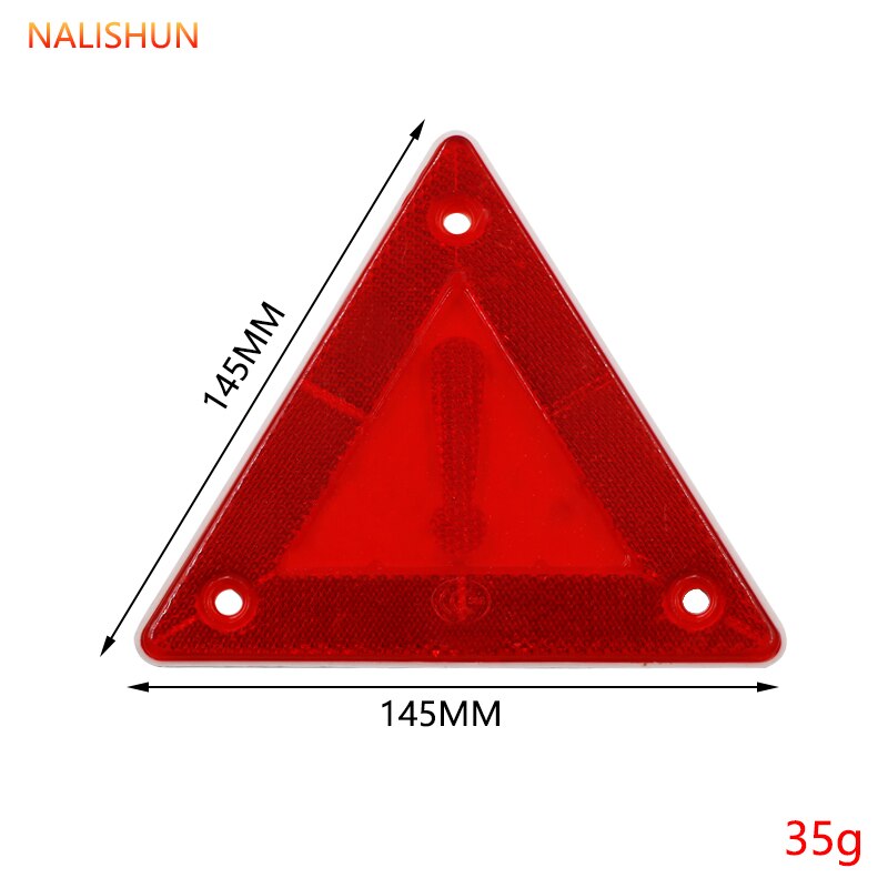 Triangle warning reflector vehicle parking warning sign red safety reflector sign truck plate tail light