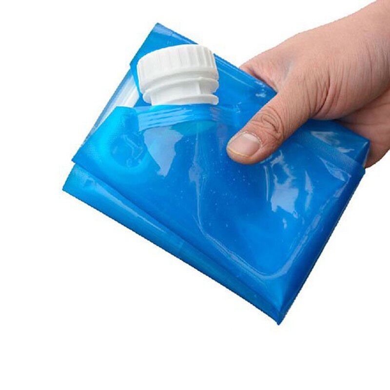 5 litros dobrável saco de recipiente de água esportes ao ar livre viagem acampamento caminhadas equitação sobrevivência portátil dobrável saco de armazenamento de água