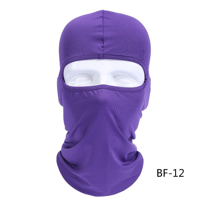 Zomer Motorfiets Gezichtsmasker Bivakmuts Gezicht Shield Biker Gezichtsmasker Motorfiets Winddicht Lycra Motorfiets Masker Mascara Moto: Paars