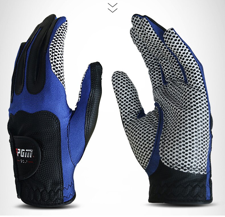 PGM Men's Golf Fiber Cloth Gloves Left/Right Hand GloveMagic Elastic Particles Women Slip-resistant Accessories