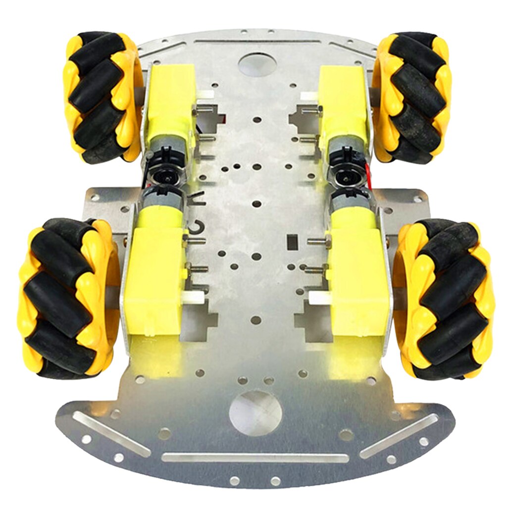 4WD Omnidirectionele Wielen Robot Slimme Auto Chassis Kits Met Tt Motor Voor Diy Onderwijs Robot Smart Car Kit Voor Student kids