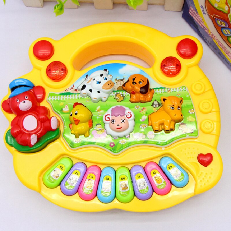 Jouets pour enfants orgue électronique Animal ferme Instrument de musique bébé illumination infantile et enfant éducation anglais enfant