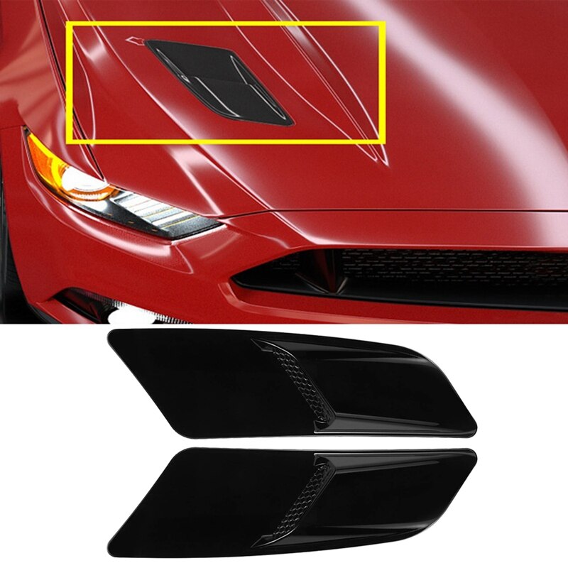 Universal Bonnet Hood Vent Air Vents Scoop Duct Louver for Ford Mustang for- Mercedes Golf Honda Mazda Dodge