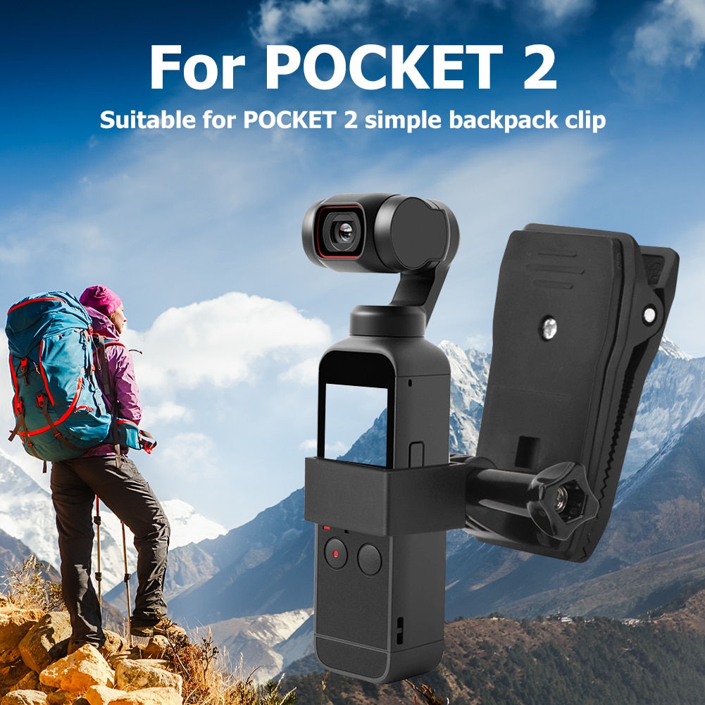 DJI Pocket 2 – accessoires de caméra à cardan portable, sangle de sac à dos avec vis de support d'extension pour DJI Pocket 2