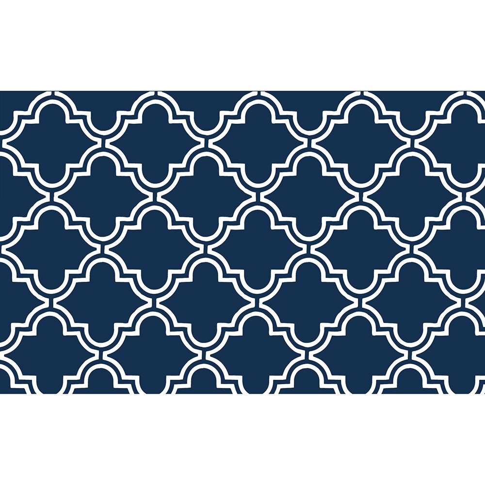 Lang gulvmåtte skridsikker dørmåtte komfort gulv perfekte tæpper til køkken badeværelse og stående skriveborde vaskbare tæpper: Blå / 80 cm x 120cm