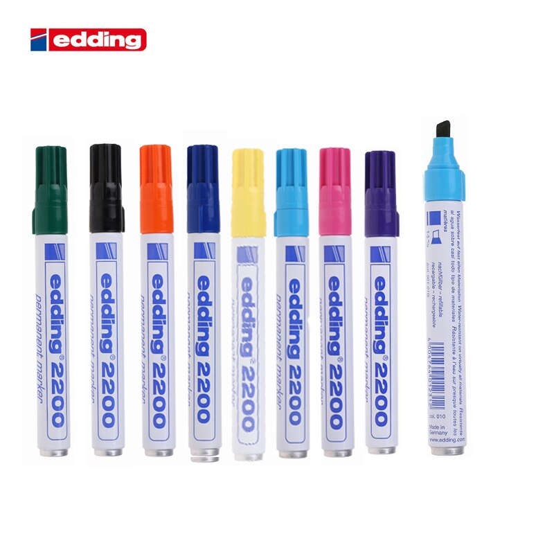 Germany Edding 2200 Laboratory Marker Pen Oily Carton Plastic Marker Pen Paint Marker Pen 1PCS