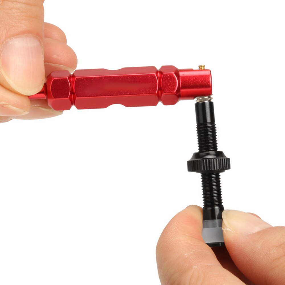 1Pc Bike Valve Demontage Tool Multifunctionele Mtb Racefiets Ventiel Remover Anti-Slip Air Valve Spanner Demontage tool