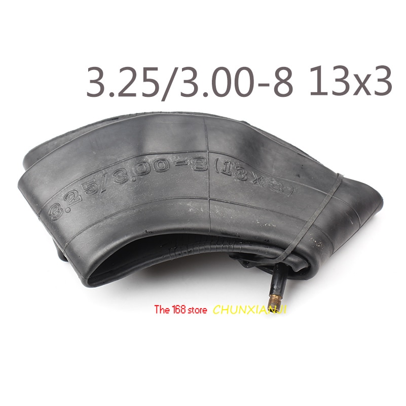 3.25/3.00-8 (13x3) Mini Chopper roue avant chambre à air Valve droite 8 pouces brouette Scooters aller Kart ATV pneu chambre à air