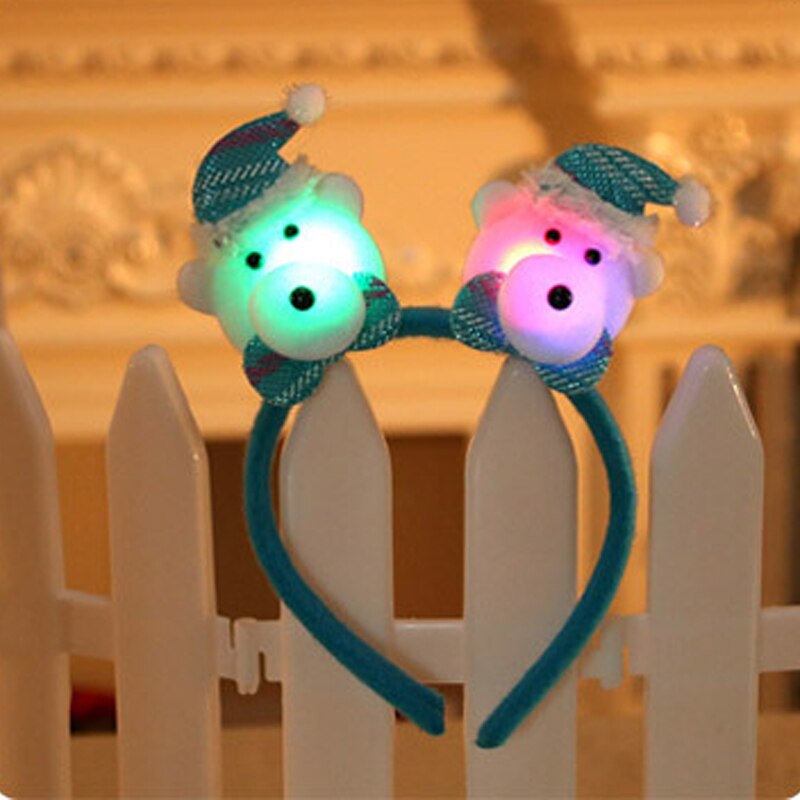 Christmas Shiny Tiara Christmas Reindeer Headband For Children Year Party Decor For Home Christmas Hair Accessories: 6