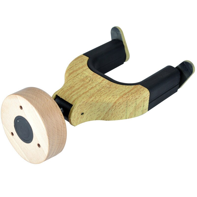 Support mural de guitare crochet de suspension support de guitare acoustique gardien Auto Lock forme de guitare Base en bois massif pour guitare électrique basse