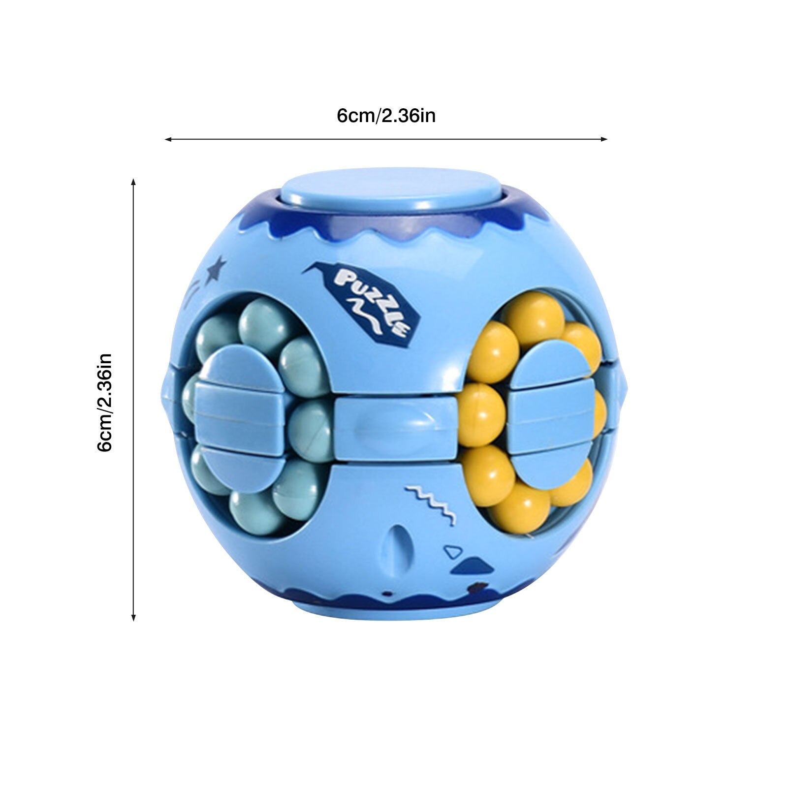 1Pc Vinger Roterende Kleine Magic Bean Intelligentie Vingertop Fidget Speelgoed Gyro Speelgoed Puzzel Decompressie Gyro Speelgoed Voor Kinderen