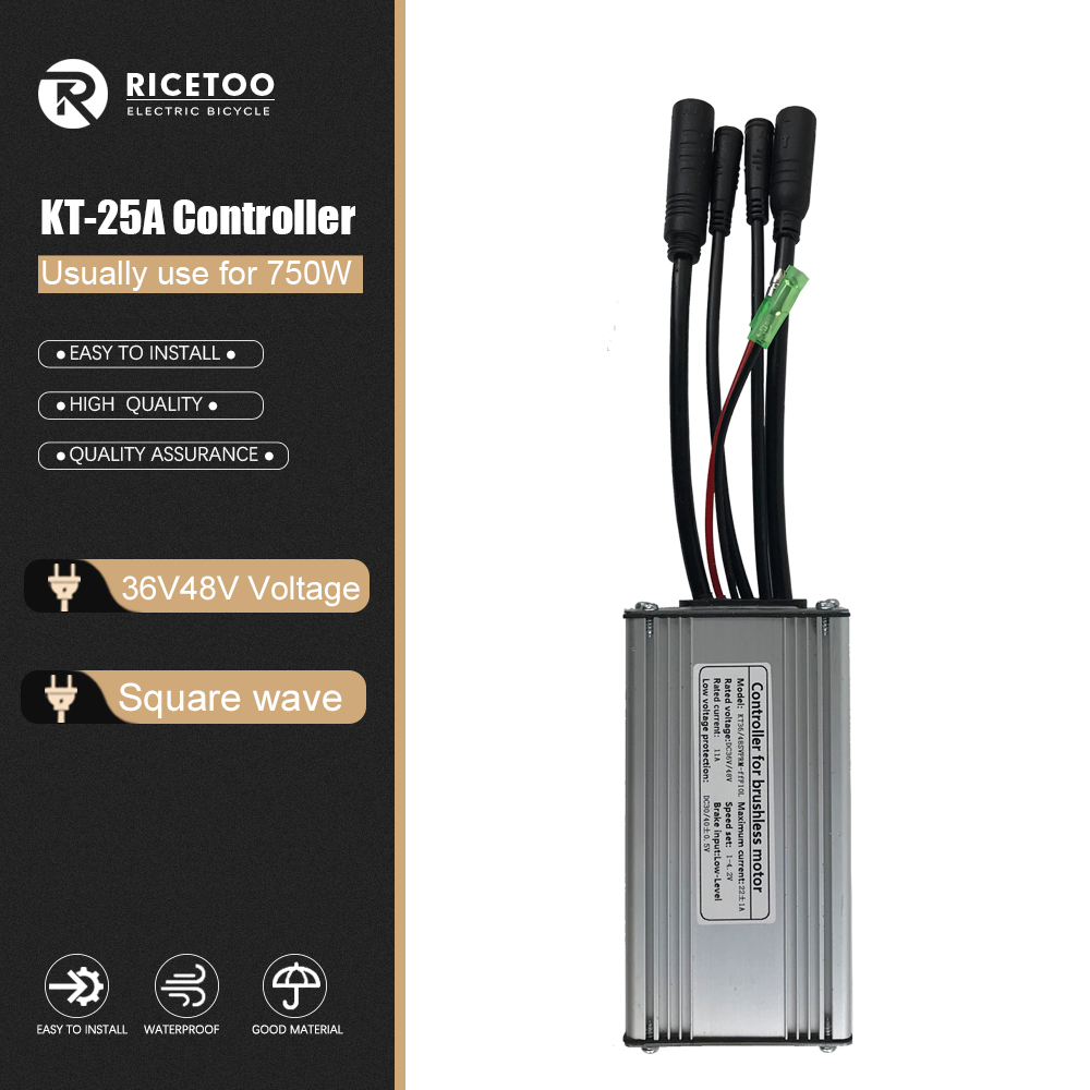 250w-3000w sähköpyörän ohjainta  kt 15a-50a siniaalto-kanttiaalto-ohjainta harjattoman moottorin polkupyörän lisävarusteita: Suklaa