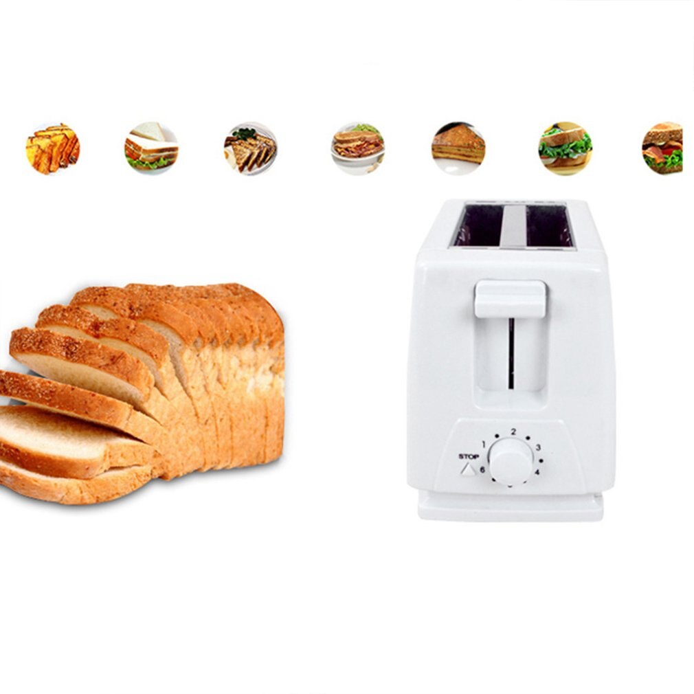 Large capacity 4 slices fully automatic toaster Six-speed thermostat Bake Fried egg Heating Thaw Breakfast machine