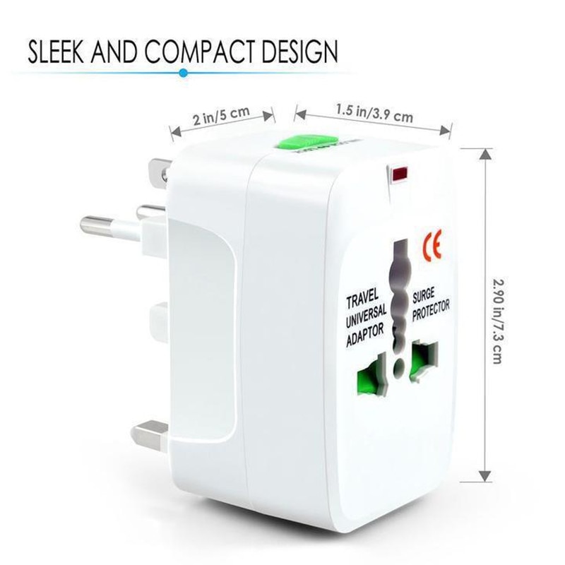 US AU NZ Europe & Universal AC Worldwide Travel Camping Adapter Outlet Converter Power Plug