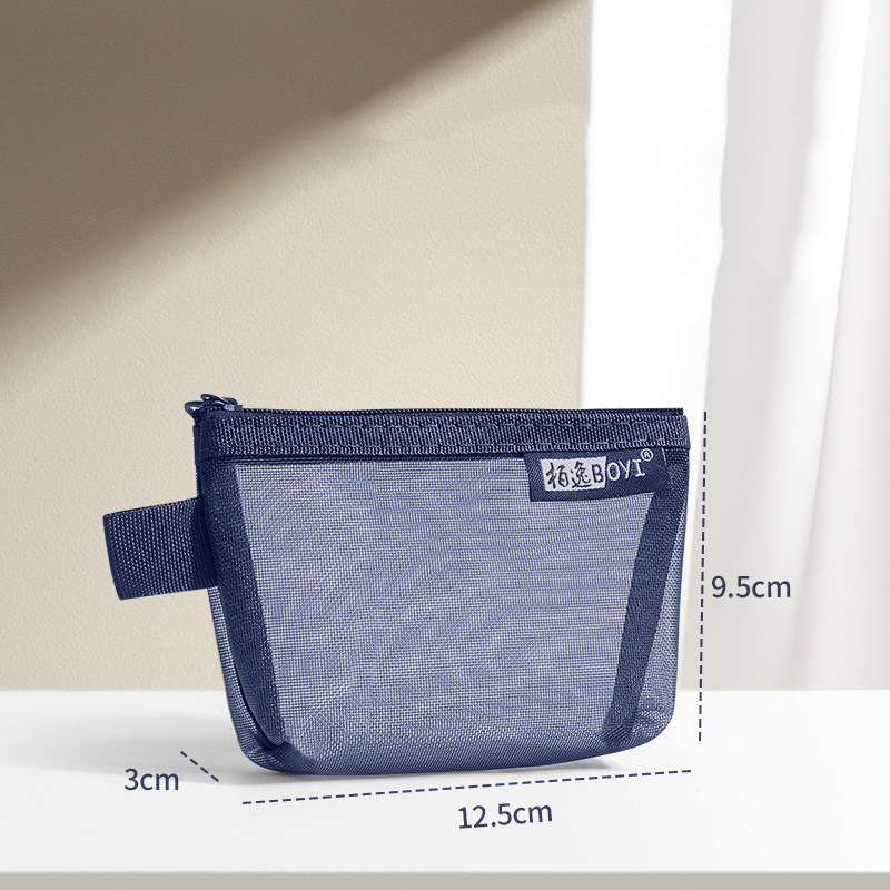 Portable Mini Zipper Quare Mesh Storage Bag,zippered Mesh Cosmetic Bag,small Square Mesh Coin Purse Travel Storage Carry Pouch: Champagne Gold