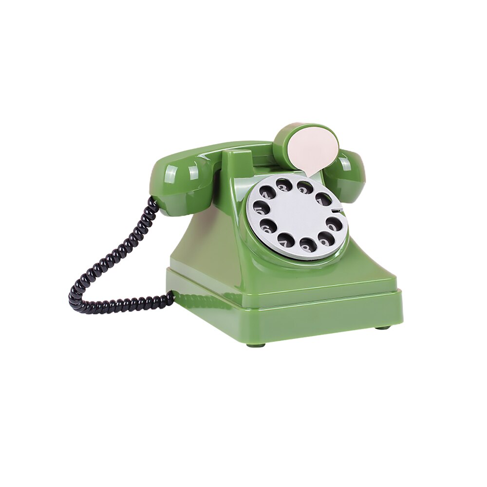 Retro Telefoon Spaarpot Plastic Perfecte Cadeau Voor Kids Thuis Woonkamer Wijnkast Decoratieve Ornamenten Craft Collector: green