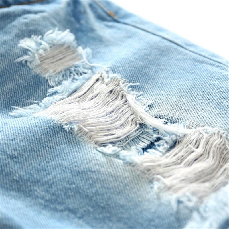 Pantalones cortos de mezclilla rasgados para niños de verano , pantalones cortos vaqueros casuales para niños, pantalones vaqueros para niños de 2 a 8T