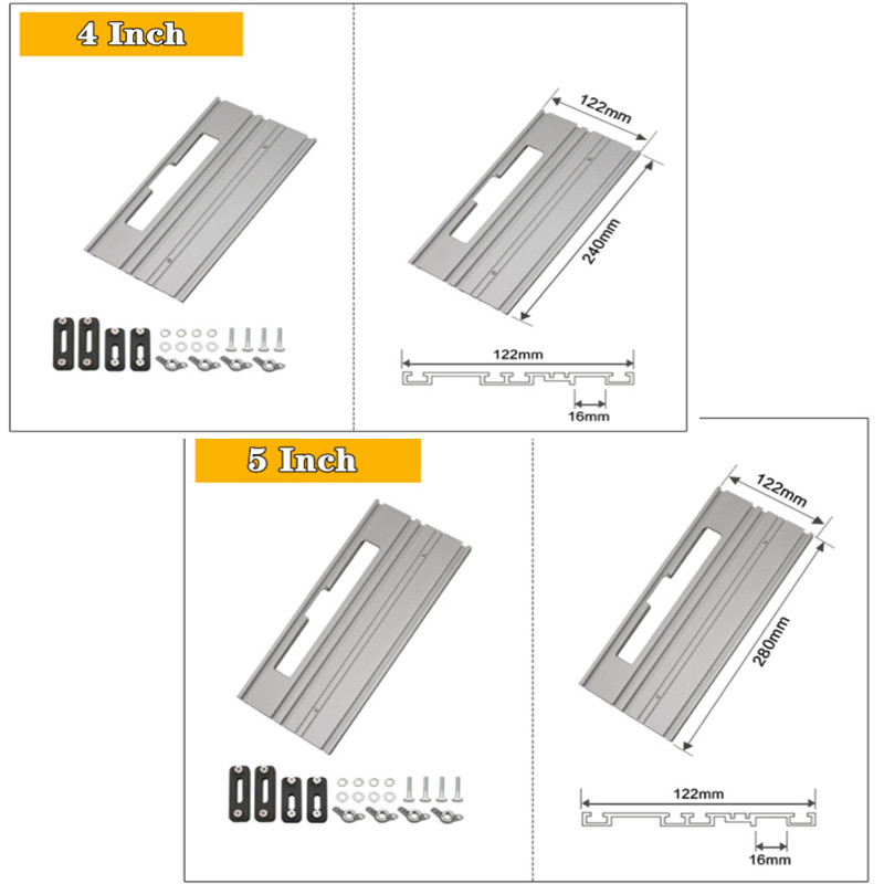 Aluminium Geleiderail Spoor Zag Geleiderails En Gids-Rail-Connector Tracksaw Rail-Klem Precisie Rand gidsen