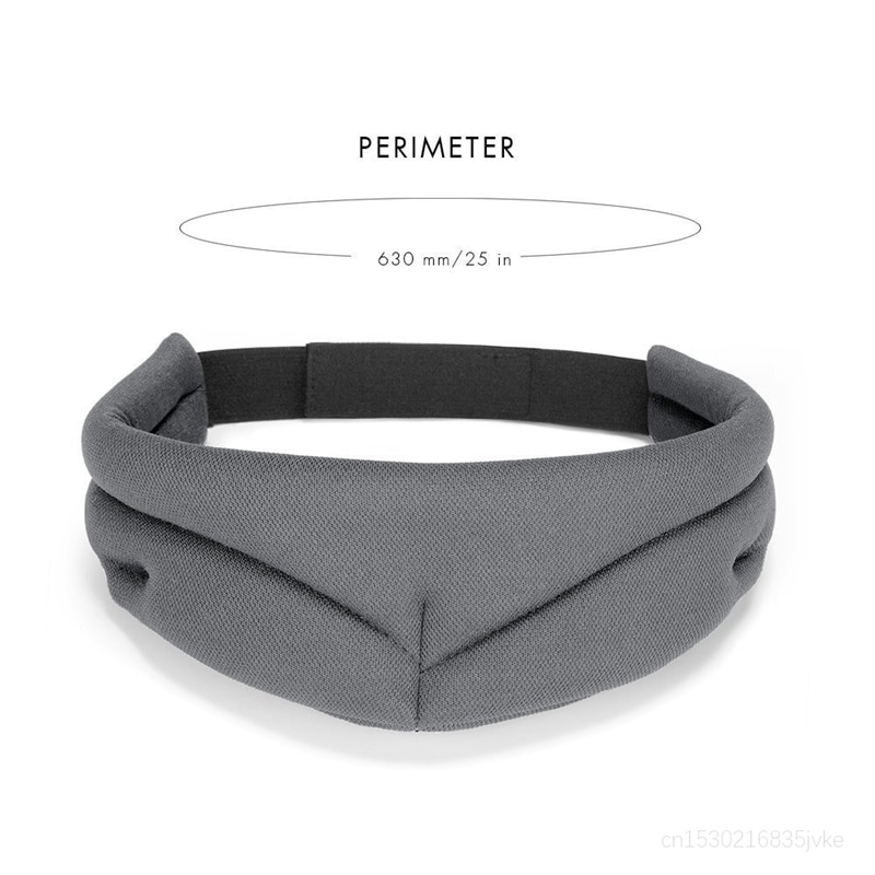 3D Sleep Mask Adjustable Velcro Memory Foam Mulberry Silk SleepAid Eye Mask Complete Darkness Comfortable Fit Blindfold Eyeshade