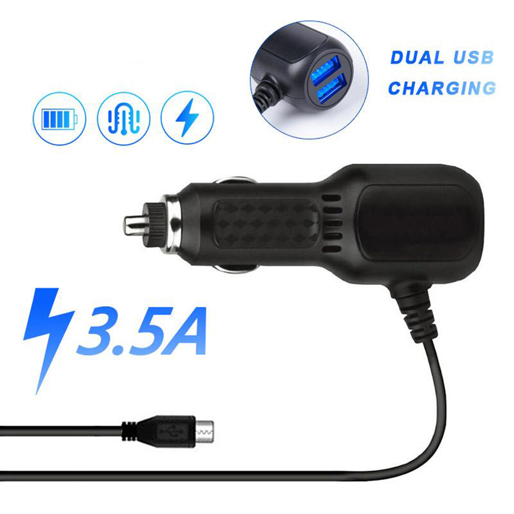 3 arten DVR Ladekabel Dash Cam Auto Ladegerät Mini USB Kabel Micro USB Netzkabel Versorgung 12-24 V Auto Ladegerät Für DVR Kamera GPS: Black