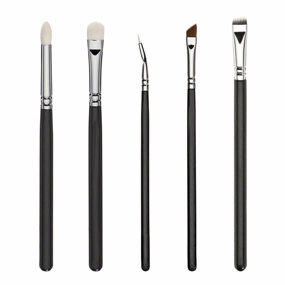 15 Uds. Brochas de maquillaje de pelo sintético negro, base en polvo, colorete, sombra de ojos, juego de brochas de maquillaje para contorno, estuche para cosméticos