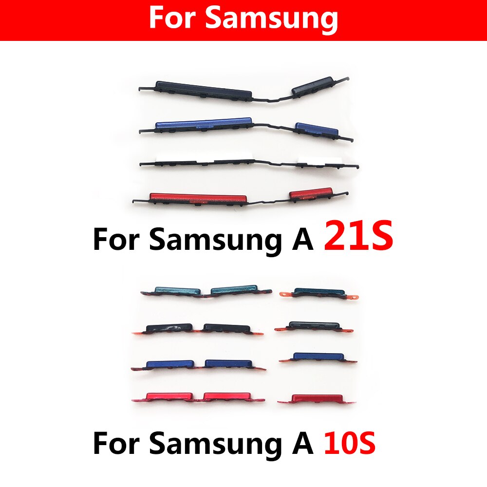 Nueva tecla de encendido lateral + botón de volumen para Samsung A10S, A20S, A21S, A30S, A50S, pieza de repuesto, accesorios de teléfono móvil