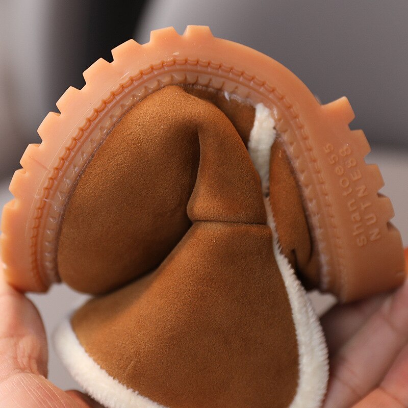 Pluche Warme Baby Peuter Laarzen Mode Kind Snowboots Schoenen Voor Jongens Meisjes Winter Schoenen 1-3 jaar Oude Kinderen Enkellaarsjes